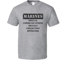 Special Communications Signals Collection Operator Marines T Shirt