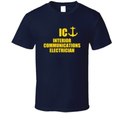 Interior Communications Electrician IC US Navy T Shirt