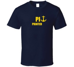 Printer PI US Navy T Shirt