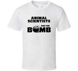 Animal Scientists Are The Bomb Funny Personalized Job T Shirt