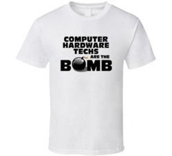 Computer Hardware Techs Are The Bomb Funny Personalized Job T Shirt