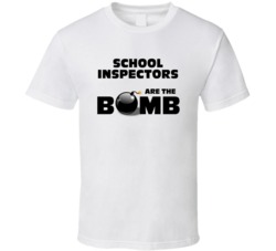 School Inspectors Are The Bomb Funny Personalized Job T Shirt