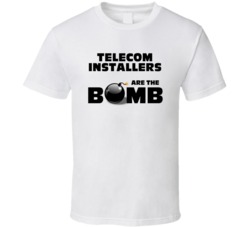 Telecom Installers Are The Bomb Funny Personalized Job T Shirt