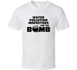 Water Pollution Inspectors Are The Bomb Funny Personalized Job T Shirt