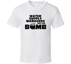 Water Supply Managers Are The Bomb Funny Personalized Job T Shirt