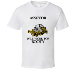 Pirate Assessor Work For Booty Occupation T Shirt