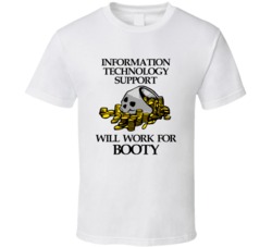 Pirate Information Technology Support Funny Occupation T Shirt