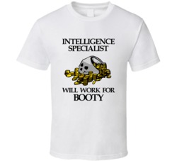 Pirate Intelligence Specialist Work For Booty Occupation T Shirt