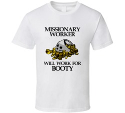 Pirate Missionary Worker Work For Booty Occupation T Shirt