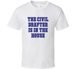 Civil Drafter In The House Funny Party T Shirt