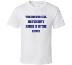 Historical Monuments Admin In The House Funny Party T Shirt