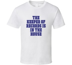 Keeper Of Records In The House Funny Party T Shirt