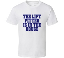 Lift Fitter In The House Funny Party T Shirt