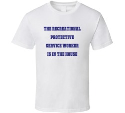 Recreational Protective Service In The House Funny Party T Shirt