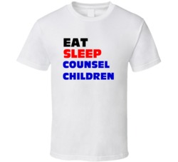 Eat Sleep Counsel Children Middle School Guidance Counselor T Shirt
