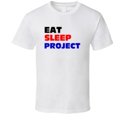Eat Sleep Project Film Projectionist T Shirt