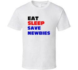 Eat Sleep Save Newbies Information Technology Support Rep T Shirt