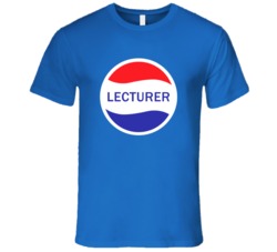 Lecturer Popular Drink Logo Parody Occupation T Shirt