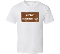 Aircraft Instrument Tech Vintage Look Distressed Wood Texture T Shirt