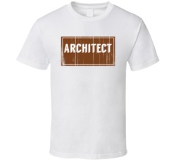 Architect Vintage Look Distressed Wood Texture T Shirt