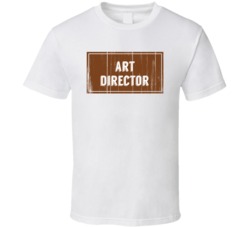 Art Director Vintage Look Distressed Wood Texture T Shirt