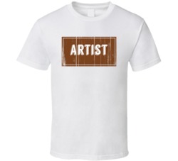 Artist Vintage Look Distressed Wood Texture T Shirt