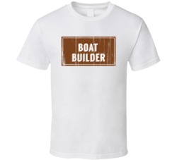 Boat Builder Vintage Look Distressed Wood Texture T Shirt