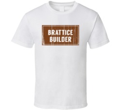 Brattice Builder Vintage Look Distressed Wood Texture T Shirt