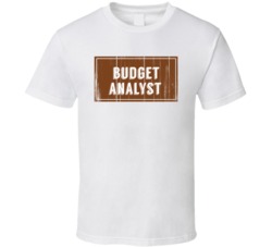 Budget Analyst Vintage Look Distressed Wood Texture T Shirt