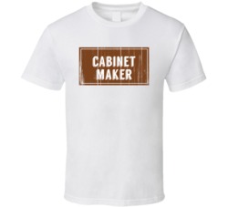 Cabinet Maker Vintage Look Distressed Wood Texture T Shirt