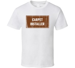 Carpet Installer Vintage Look Distressed Wood Texture T Shirt