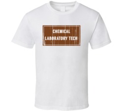 Chemical Laboratory Tech Vintage Look Distressed Wood Texture T Shirt