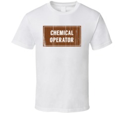 Chemical Operator Vintage Look Distressed Wood Texture T Shirt