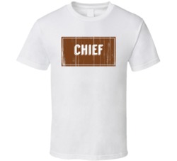 Chief Vintage Look Distressed Wood Texture T Shirt