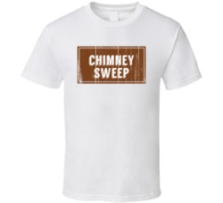Chimney Sweep Vintage Look Distressed Wood Texture T Shirt