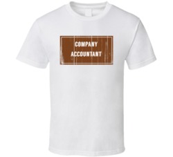 Company Accountant Vintage Look Distressed Wood Texture T Shirt
