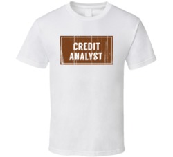 Credit Analyst Vintage Look Distressed Wood Texture T Shirt