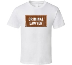 Criminal Lawyer Vintage Look Distressed Wood Texture T Shirt