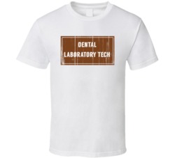 Dental Laboratory Tech Vintage Look Distressed Wood Texture T Shirt