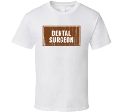 Dental Surgeon Vintage Look Distressed Wood Texture T Shirt