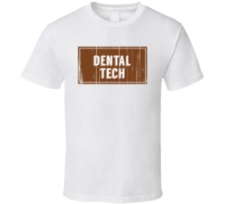 Dental Tech Vintage Look Distressed Wood Texture T Shirt