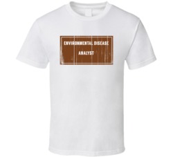 Environmental Disease Analyst Vintage Look Distressed Wood T Shirt