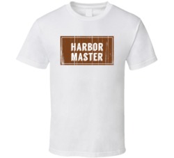 Harbor Master Vintage Look Distressed Wood Texture T Shirt