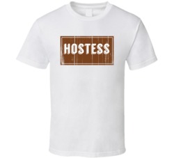 Hostess Vintage Look Distressed Wood Texture T Shirt