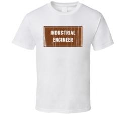 Industrial Engineer Vintage Look Distressed Wood Texture T Shirt