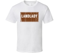 Landlady Vintage Look Distressed Wood Texture T Shirt