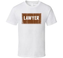 Lawyer Vintage Look Distressed Wood Texture T Shirt