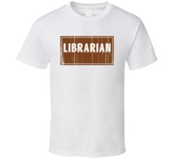 Librarian Vintage Look Distressed Wood Texture T Shirt