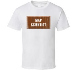 Map Scientist Vintage Look Distressed Wood Texture T Shirt