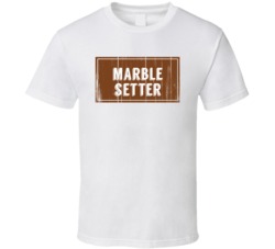 Marble Setter Vintage Look Distressed Wood Texture T Shirt